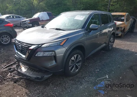 2022 Nissan Rogue Sv Fwd из США, поврежденный, VIN 5N1BT3BA6NC685453